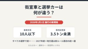 2026年1月1日施行の新規格　乗車定員10人以下・車両総重量3.5トン未満